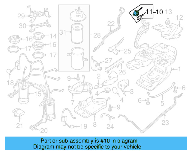 Fuel Cap 7P0-201-550-F - View 10