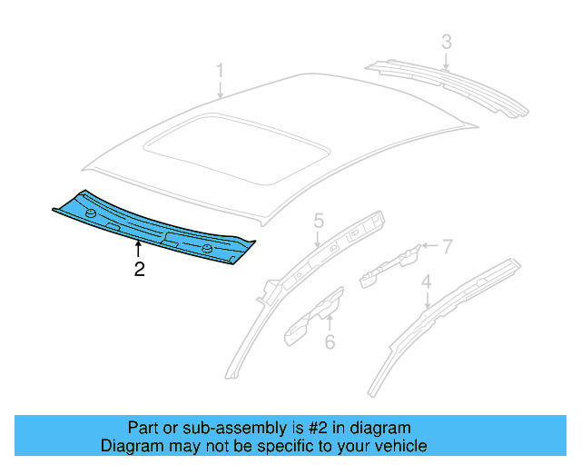 Windshield Header 3D5-817-123-B