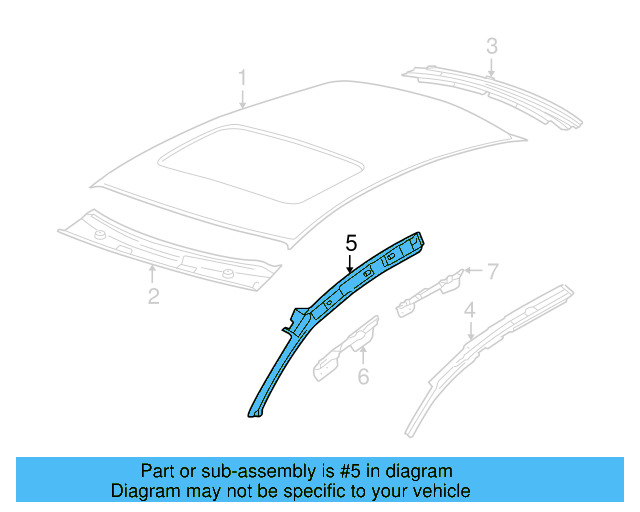 Roof Rail 3D7-809-401 - View 2