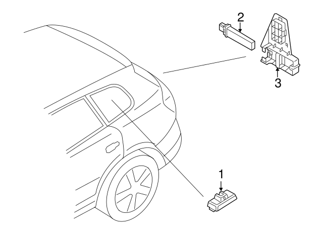 Control Module Bracket 5N0907538A - View 3