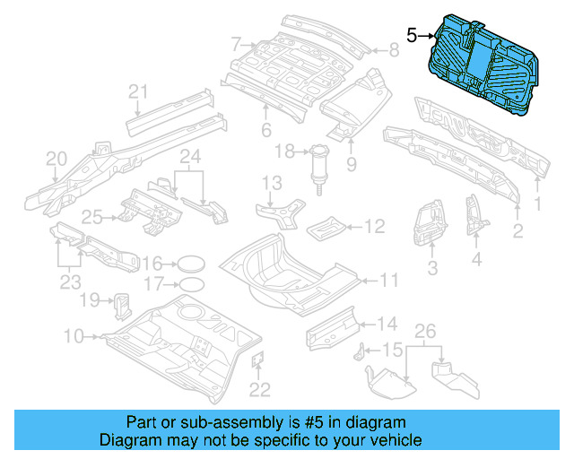 Seat Back Panel 3B5-813-501-B - View 13