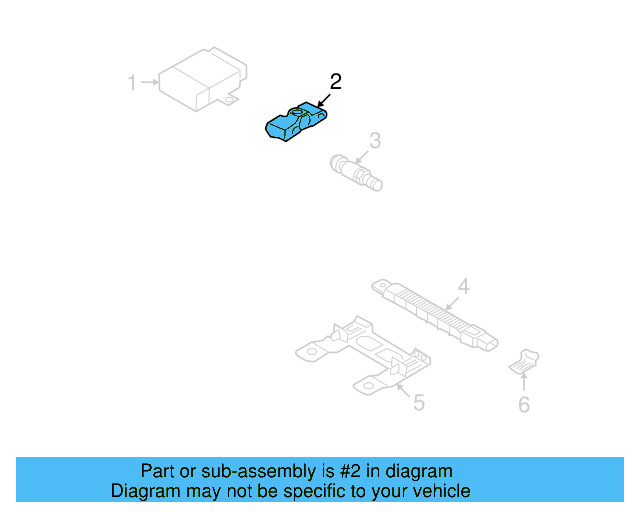 TPMS Sensor 7L0-907-275-D - View 6