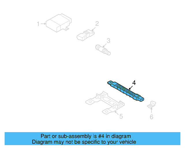 Tire Pressure Monitoring System (TPMS) Antenna 4D0-907-277 - View 3