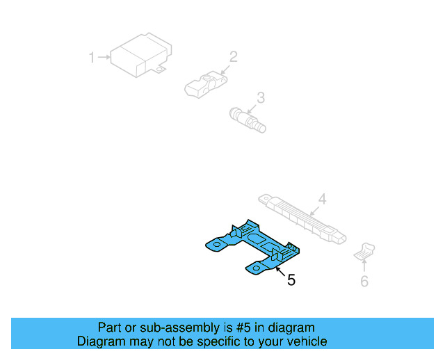 Antenna Holder 7L0-919-909 - View 3