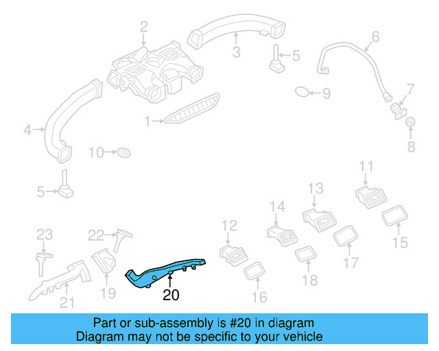 Floor Duct 7P0-819-624-B - View 9