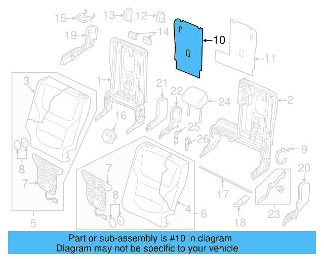 Seat Back Panel 7P6-885-754-B-JB1 - View 4