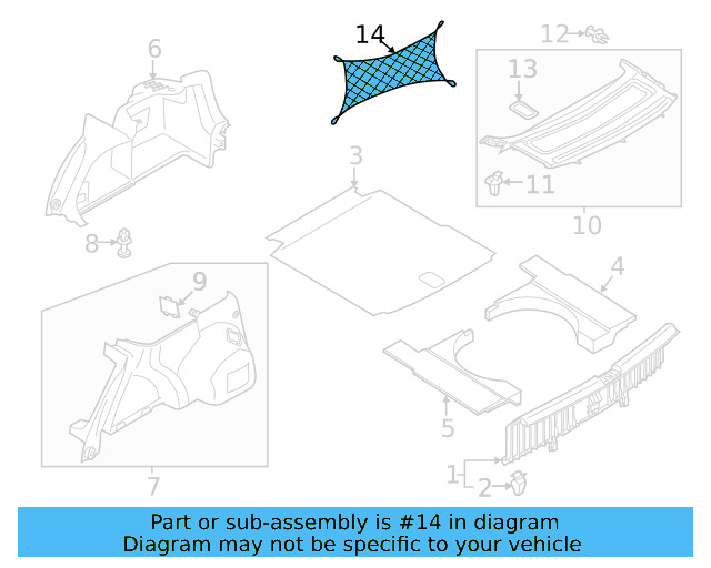 Luggage Net 3C5-065-110 - View 16
