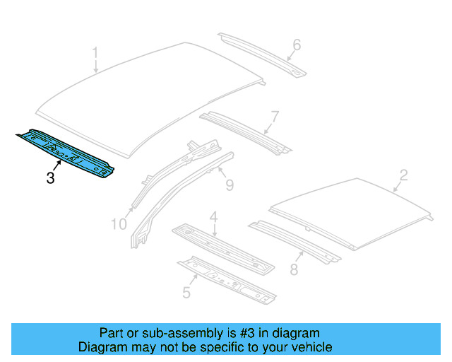 Header Panel 5G6-817-123 - View 3