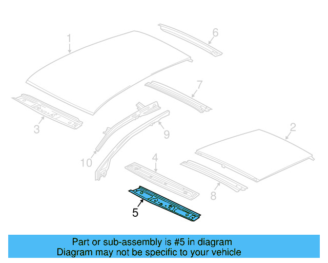 Header Panel 5G6-817-123-A - View 6