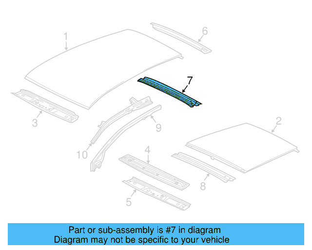 Roof Bow 5G6-817-119 - View 4