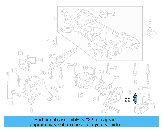 Trans Mount Bracket Stud N-911-270-01 - View 13