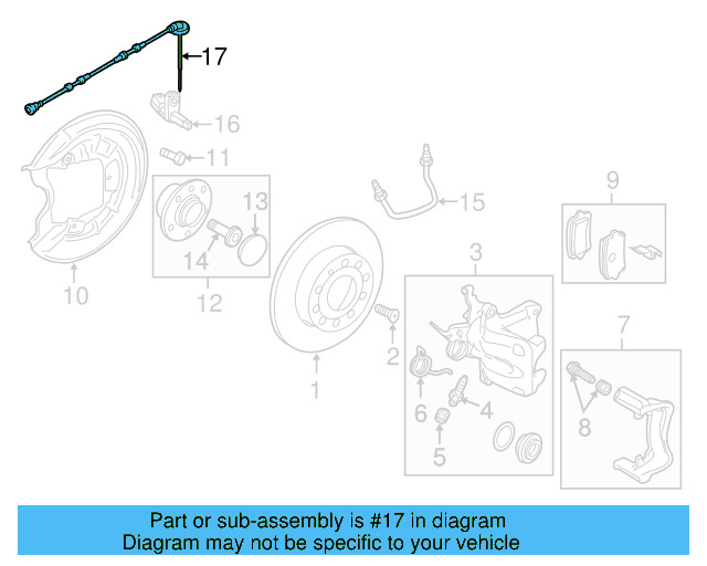 ABS Sensor Wire 5C0-927-904-C - View 10