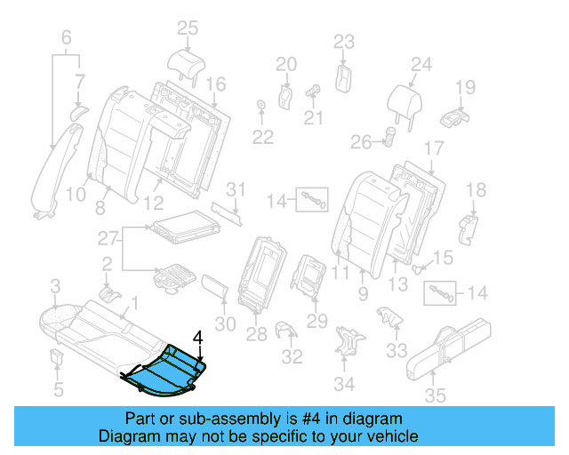 Seat Back Panel 1K0-885-753-J-1BS - View 9