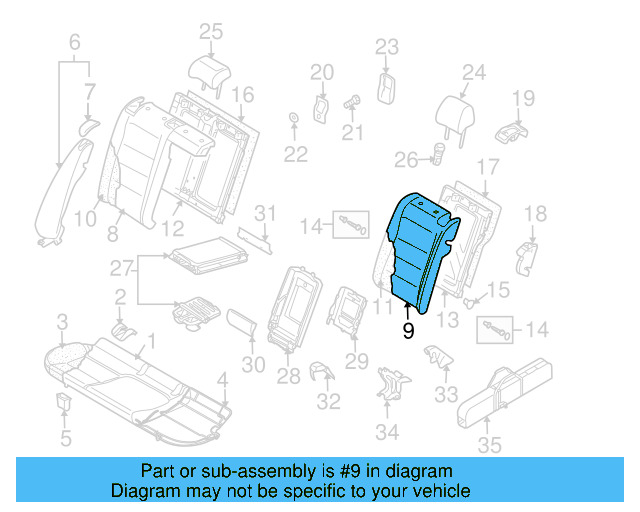 Seat Belt Guide 1K0-857-781-B-3U6