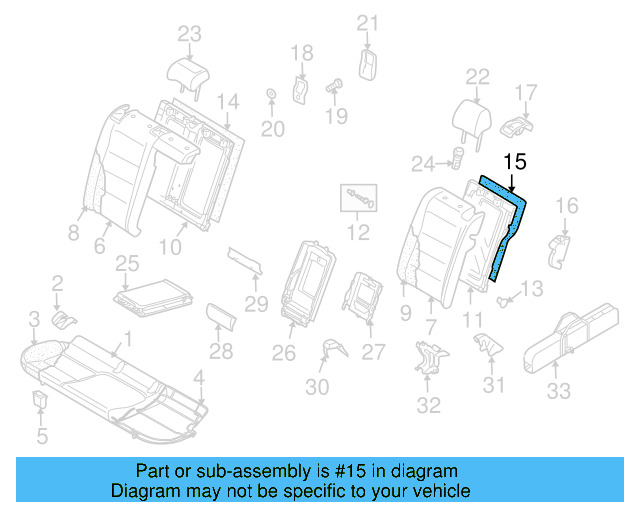 Seat Back Panel 1K0-885-753-J-1BS - View 32