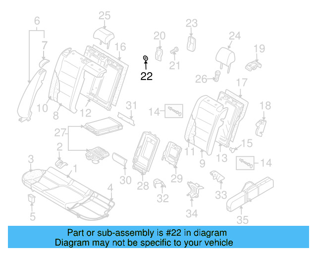 Child Seat Bracket Washer N-910-607-01 - View 4