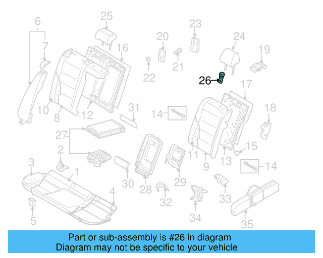 Headrest Guide 1K0-886-920-B-82V - View 12