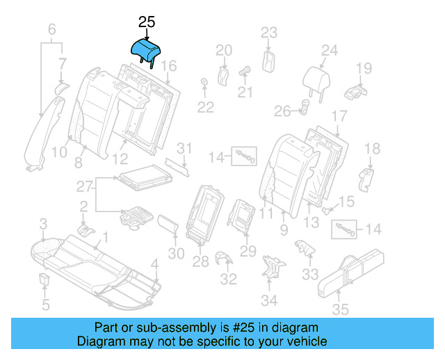 Headrest 1K0-885-902-AB-JTB - View 6