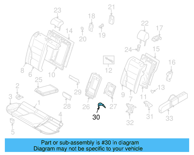 Seat Back Frame Clip 1K0-886-193-C - View 15