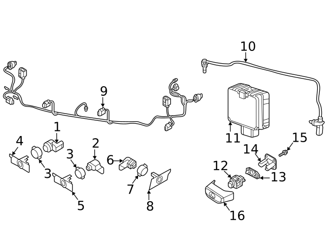 Sensor (Unpainted) 5q0919297bgru - View 14