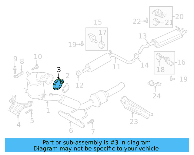 Converter & Pipe Clamp 5Q0-253-725-H - View 19