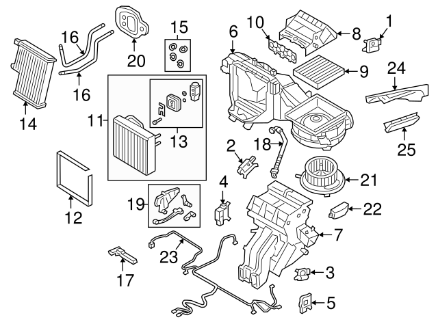 Heater Core Gasket Set 3QF-815-155
