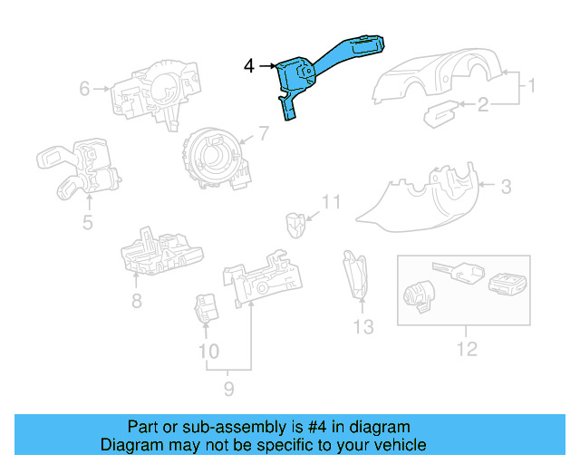 Wiper Switch 1K0-953-519-H-9B9 - View 17