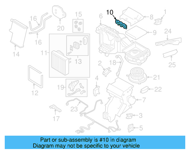 Evaporator Assembly Gasket 3QF-898-003 - View 12