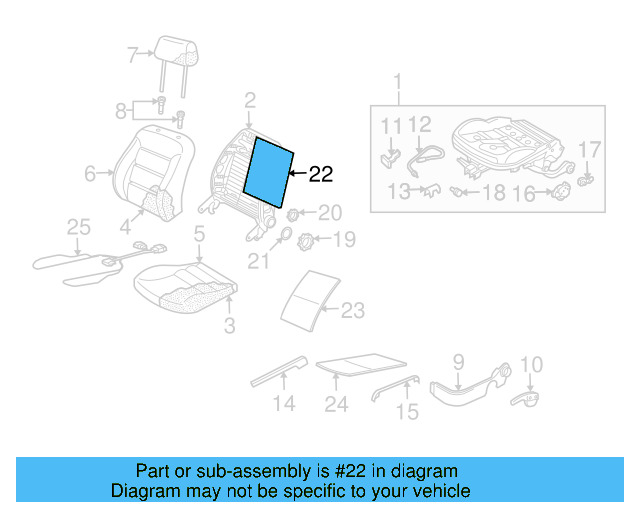 Seat Back Panel 1K0-881-989-C - View 28
