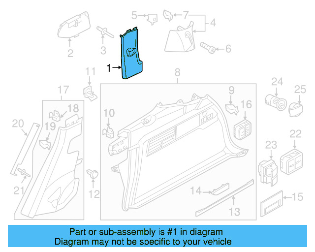 Front Trim 7P6-867-242-G-PB7 - View 5
