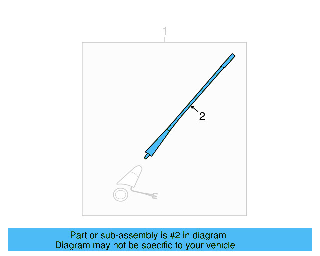Antenna Mast 3A0-051-849-C - View 5