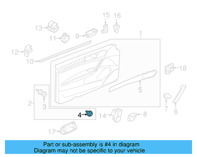Door Trim Panel Retainer Clip 3AA-868-243-A - View 27