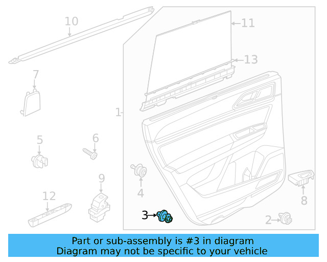Door Trim Panel Retainer Clip 5G0-868-563 - View 21