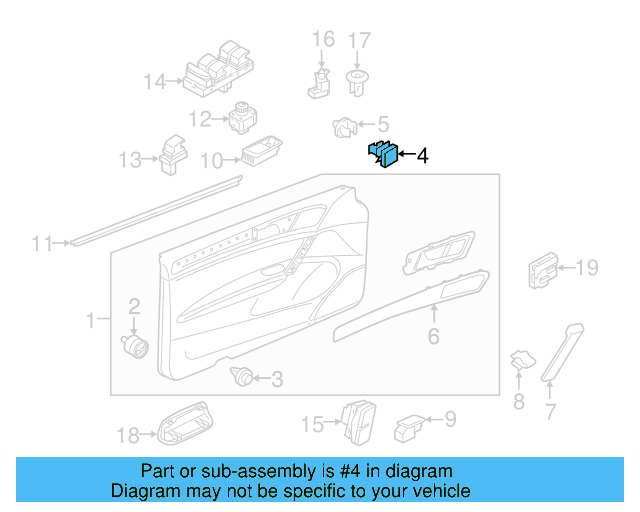 Door Trim Panel Retainer Clip 5G0-868-563 - View 22