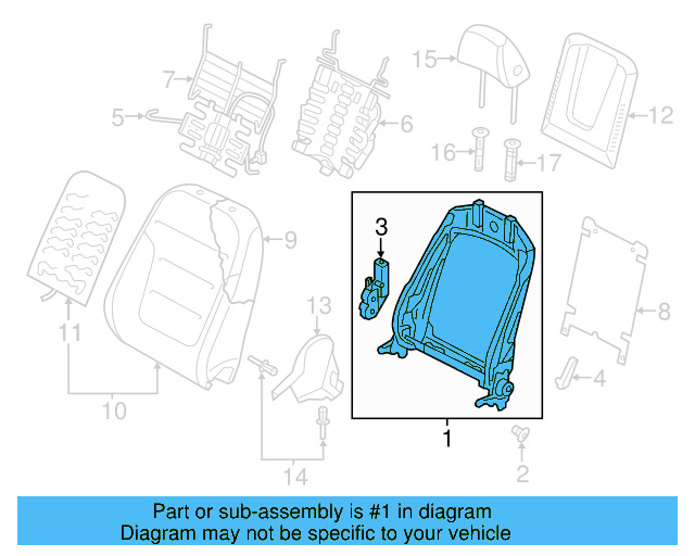 Seat Back Frame 5N0-881-515-D - View 2