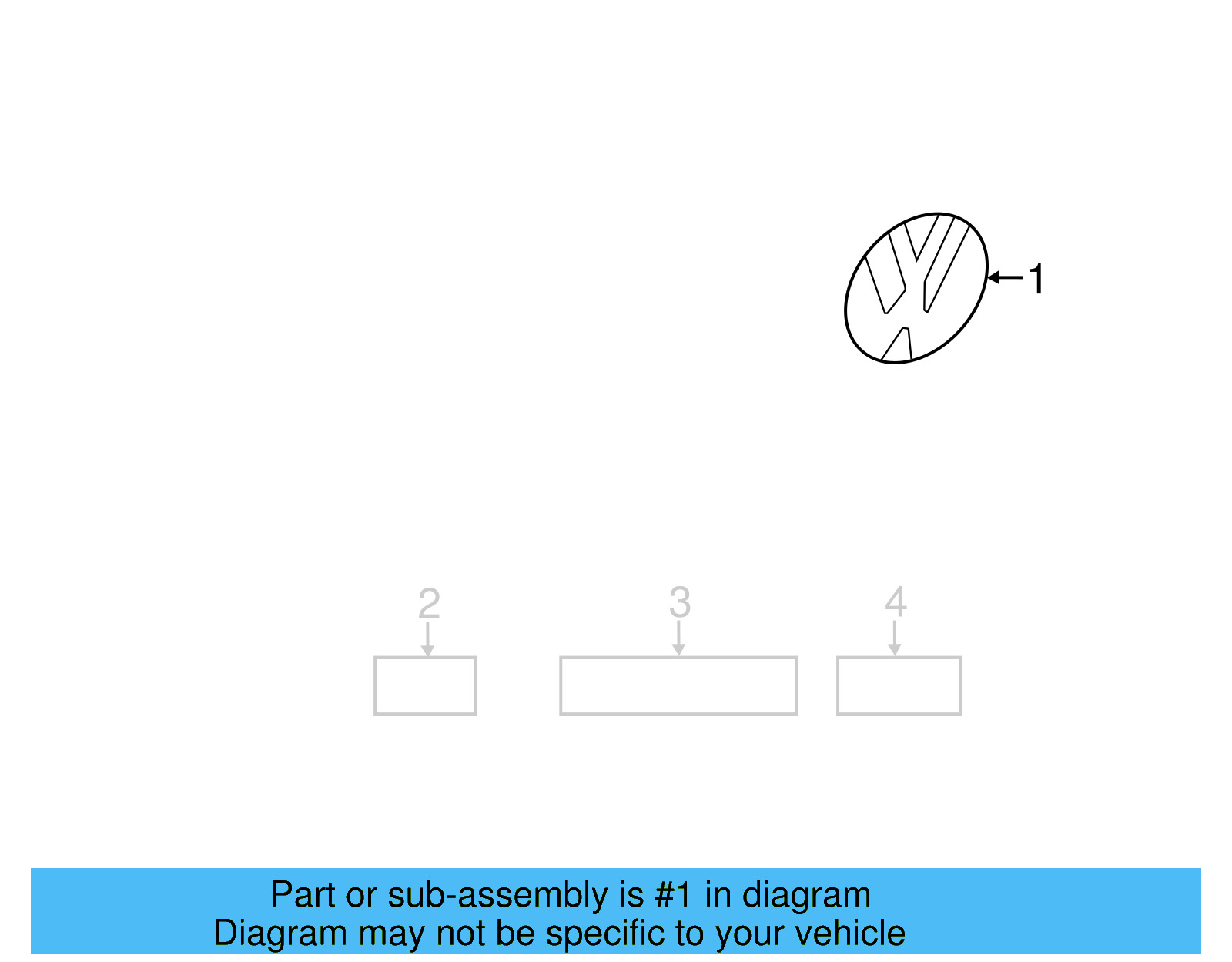 Emblem 5K0-853-630-B-ULM - View 2