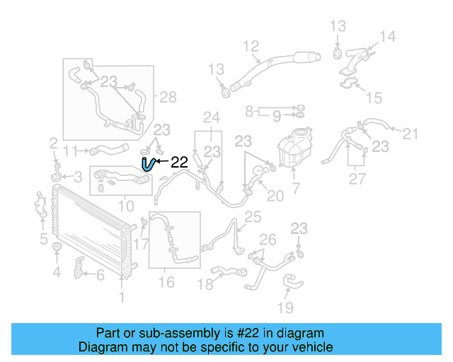 Hose 3B0-121-058-F - View 2