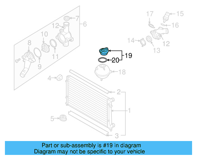 Reservoir Cap 3B0-121-321 - View 11