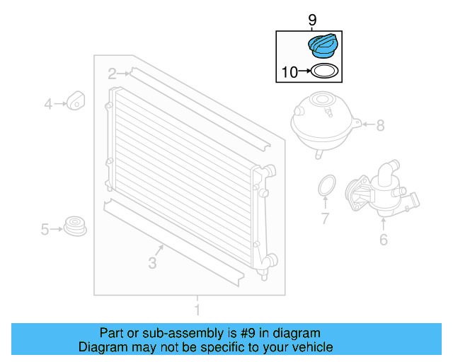 Reservoir Cap 3B0-121-321 - View 118