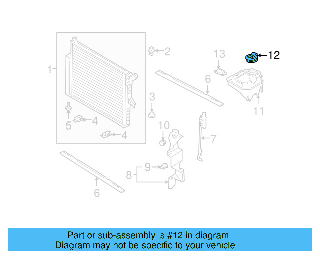 Reservoir Cap 3B0-121-321 - View 106