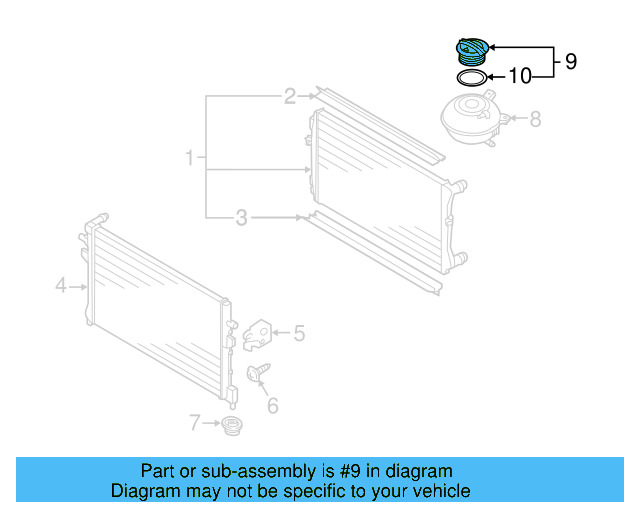 Reservoir Cap 3B0-121-321 - View 80