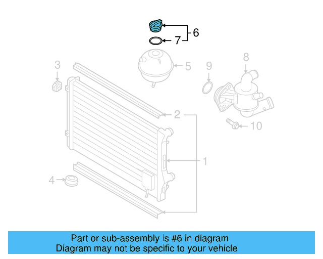 Reservoir Cap 3B0-121-321 - View 102