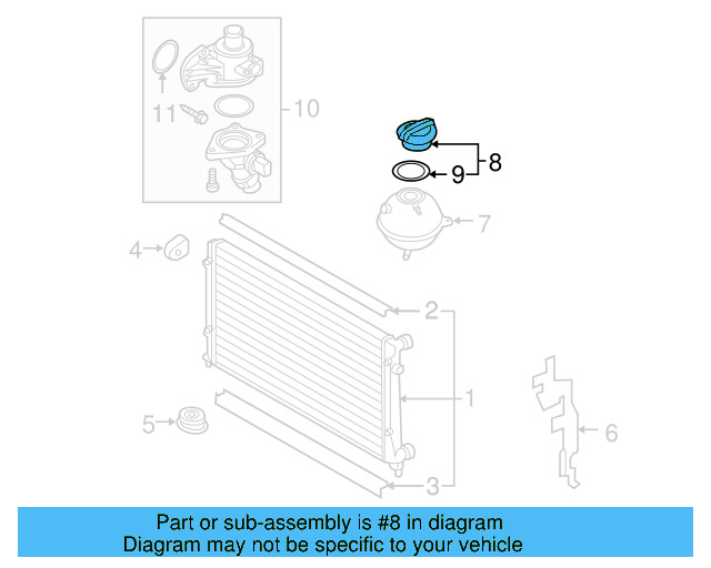 Reservoir Cap 3B0-121-321 - View 44