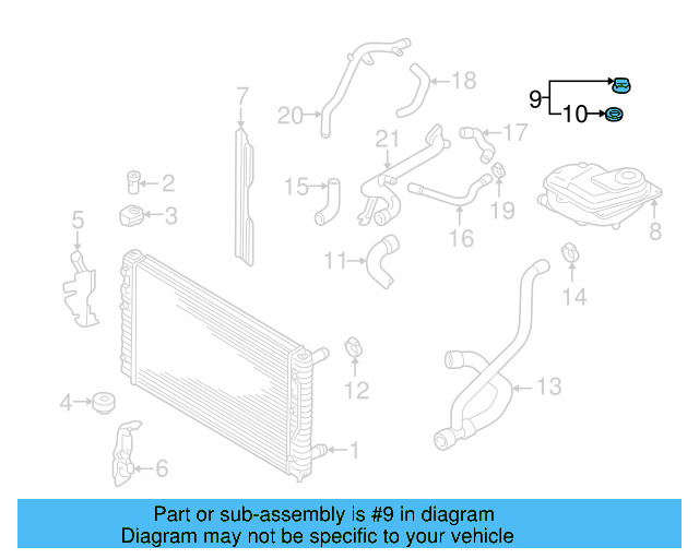 Reservoir Cap 3B0-121-321 - View 87