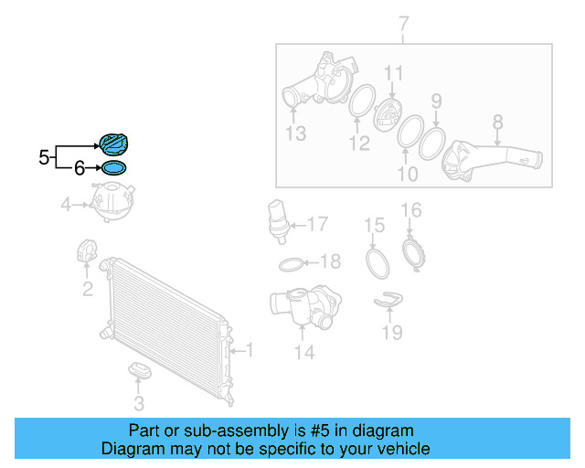 Reservoir Cap 3B0-121-321 - View 92