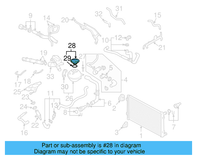 Reservoir Cap 3B0-121-321 - View 48