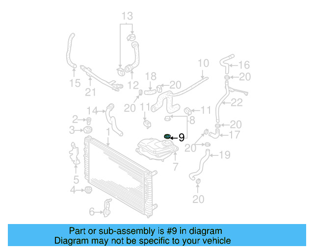 Reservoir Cap 3B0-121-321 - View 8