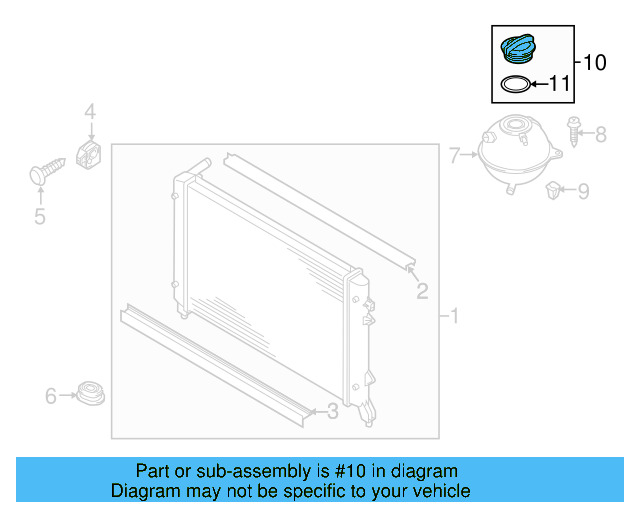 Reservoir Cap 3B0-121-321 - View 86