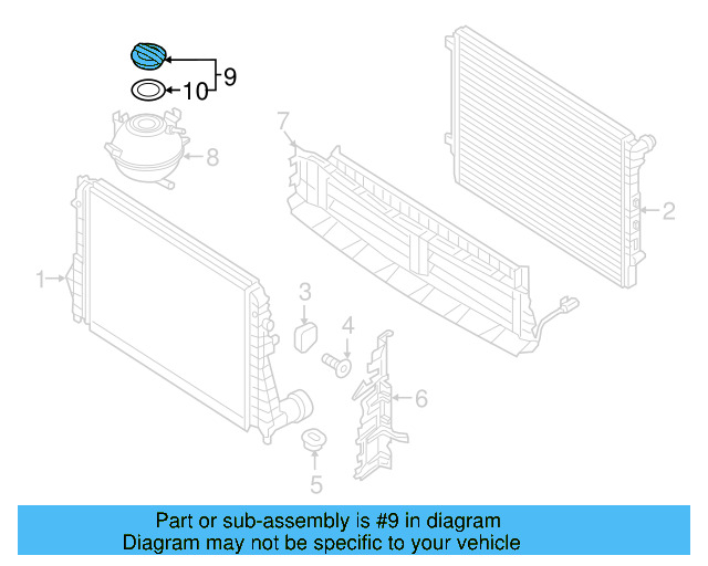 Reservoir Cap 3B0-121-321 - View 101
