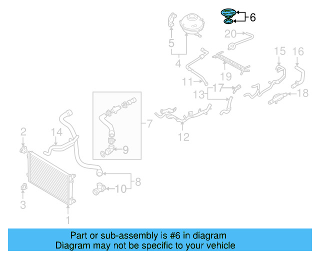 Reservoir Cap 3B0-121-321 - View 57
